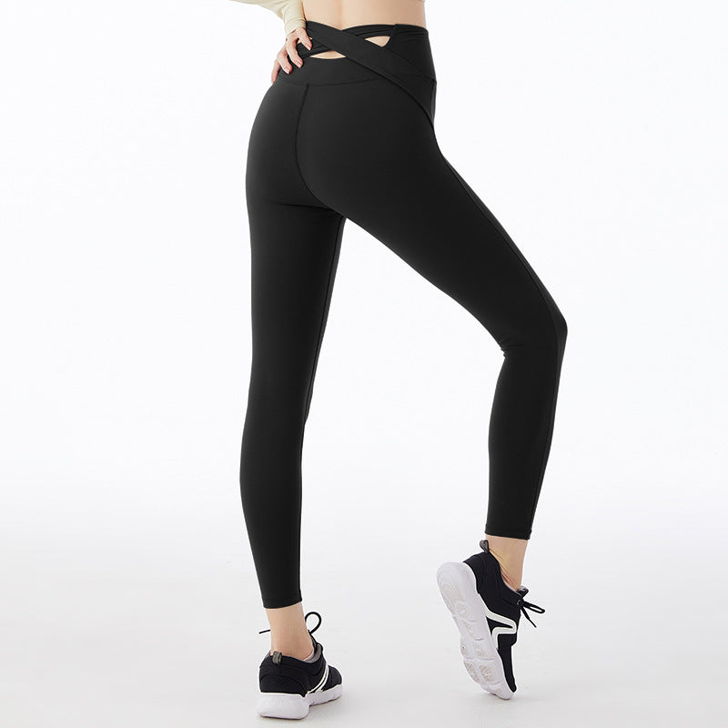 Hip Cross High Waist Yoga Pants