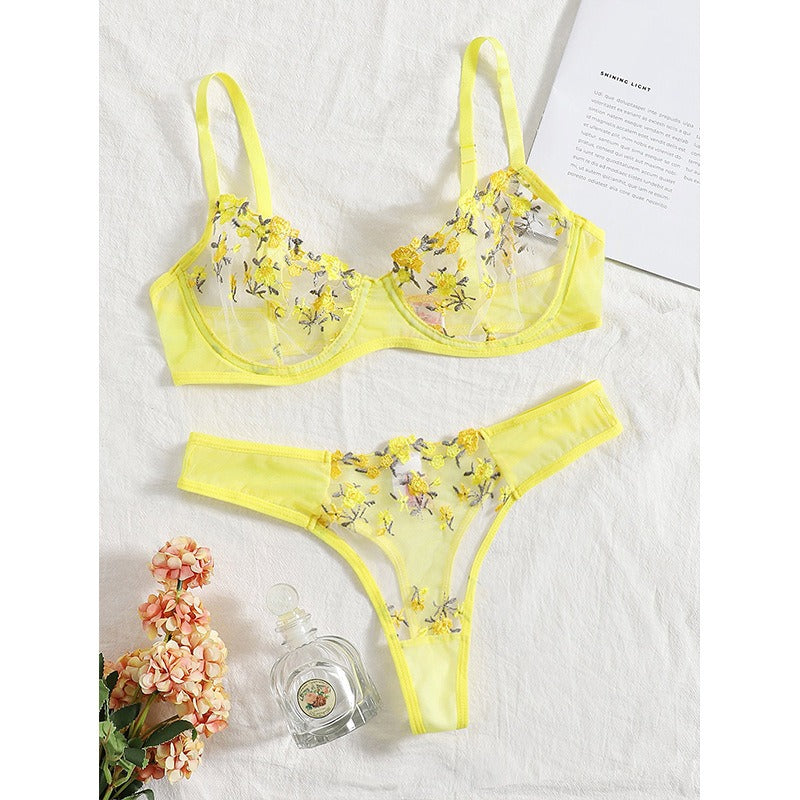 Low Waist Lace Lingerie Set for Women