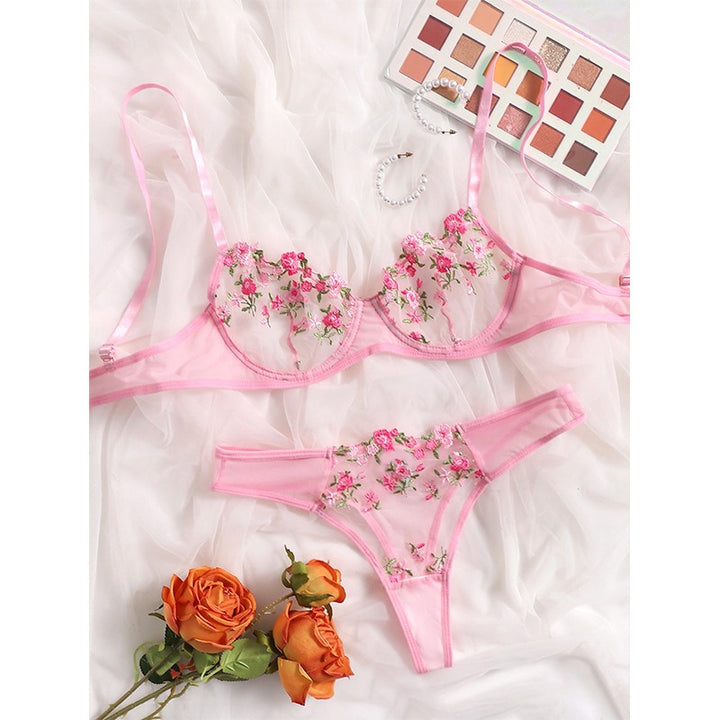 Low Waist Lace Lingerie Set for Women