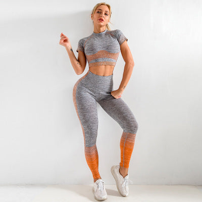 High-Waisted Leggings and Long Sleeve Gym Wear