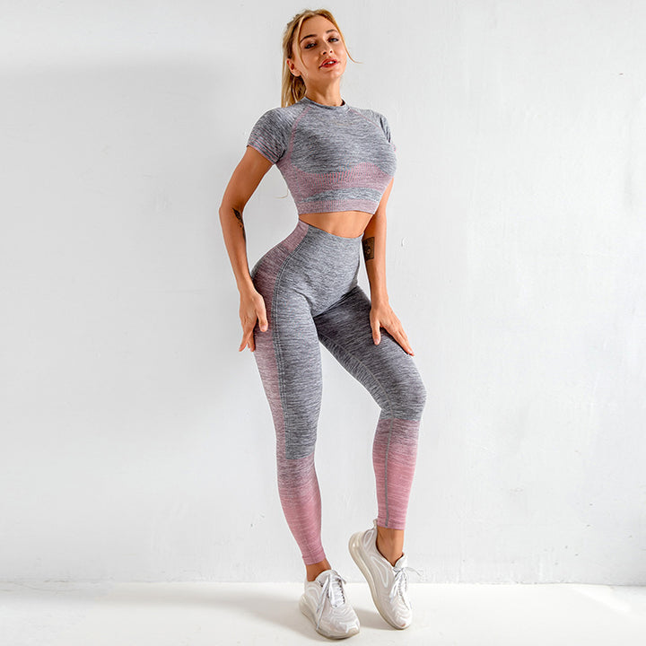 High-Waisted Leggings and Long Sleeve Gym Wear