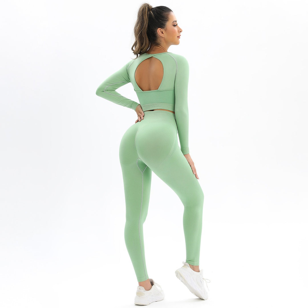 High Elastic Long Sleeve Yoga Set