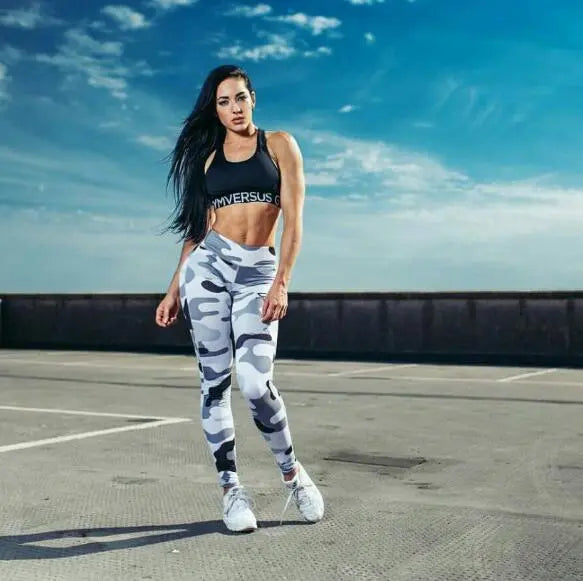 Camouflage Print Tight Slim sport leggings