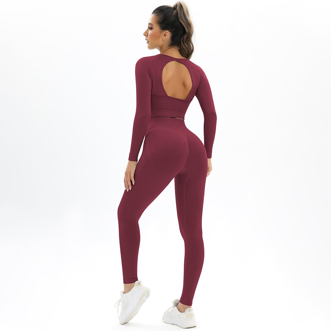 High Elastic Long Sleeve Yoga Set