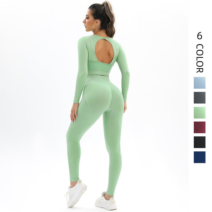 High Elastic Long Sleeve Yoga Set